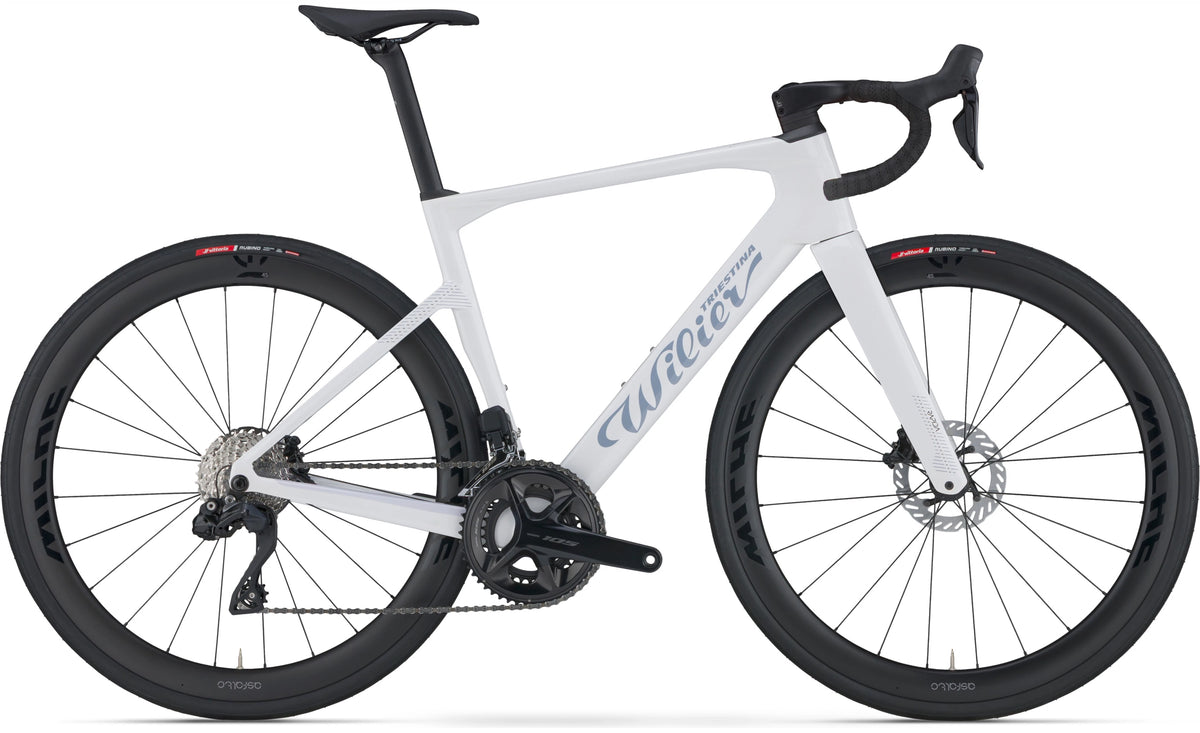 Wilier Rapida Weekend White G46 color reference; Di2 build pictured